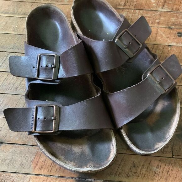 Birkenstock Shoes - Birkenstock Arizona brown ortho arch support cork 9/40 sandals